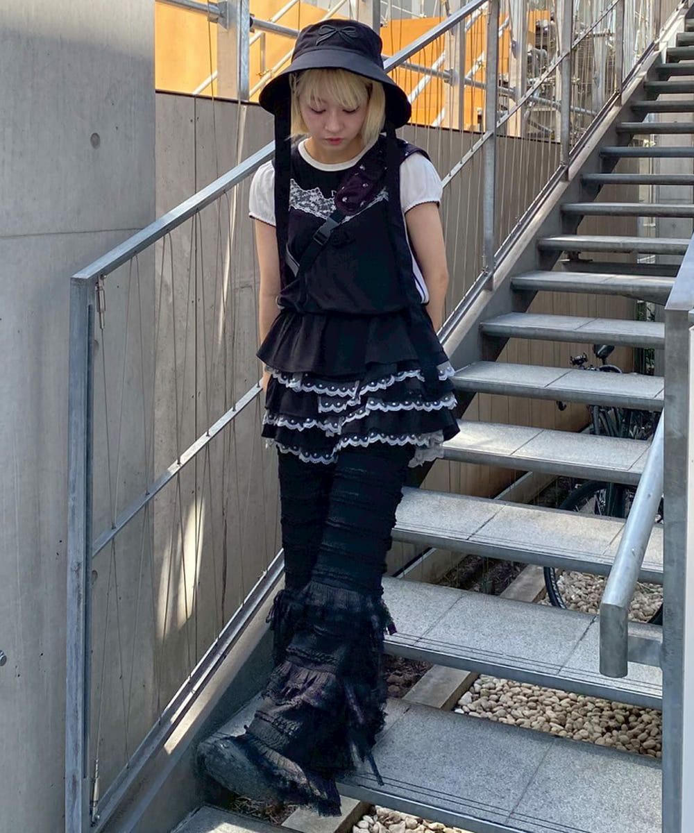 RIBBON BUCKET HAT | Candy Stripper（キャンディ ストリッパー