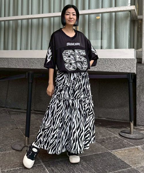 ANIMAL TIERED SKIRT | Candy Stripper（キャンディ ストリッパー