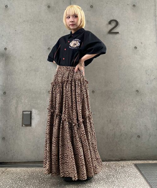 ANIMAL TIERED SKIRT | Candy Stripper（キャンディ ストリッパー