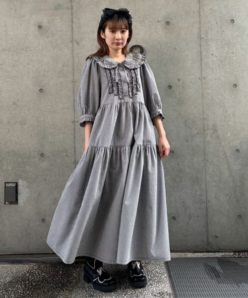 SHIRLEY FRILL DRESS | Candy Stripper（キャンディ ストリッパー