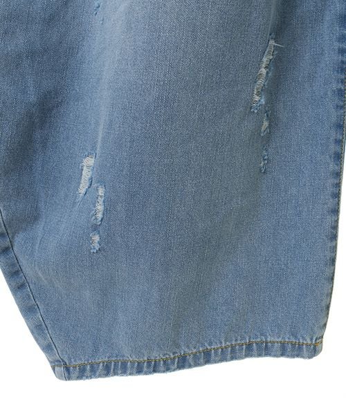 CURVE DAMAGE DENIM PANTS | Candy Stripper（キャンディ ストリッパー