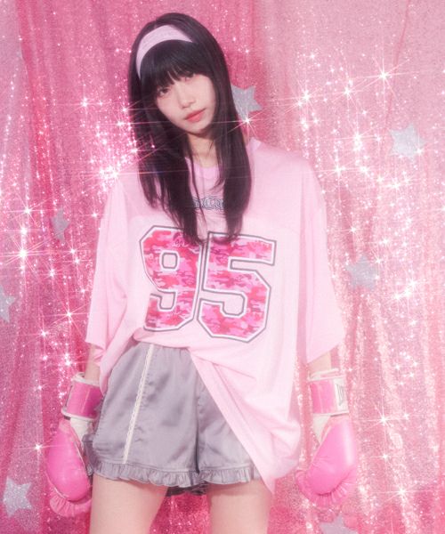 GLOSSY FRILL SHORTS | Candy Stripper（キャンディ ストリッパー