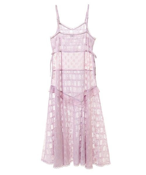 LACY PATCH WORK CAMI ONE-PIECE | Candy Stripper（キャンディ