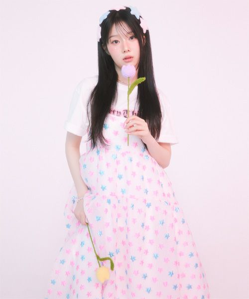 STAR JACQUARD SHEER DRESS | Candy Stripper（キャンディ
