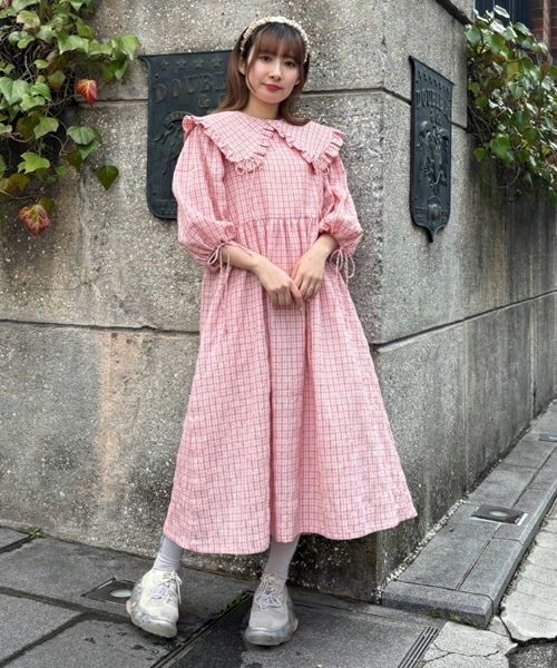 SUMMER TIME CHECK ONE-PIECE | Candy Stripper（キャンディ