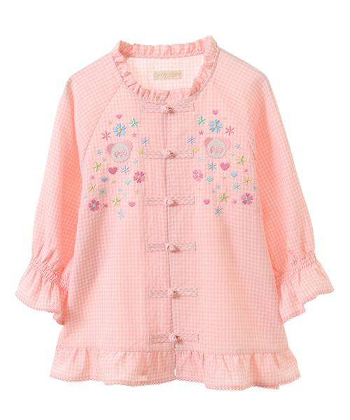 FLOWER PEPE CHINA BLOUSE | Candy Stripper（キャンディ ストリッパー