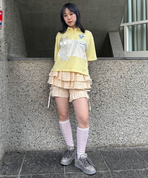 TINY RIBBON FRILL DRAWERS | Candy Stripper（キャンディ