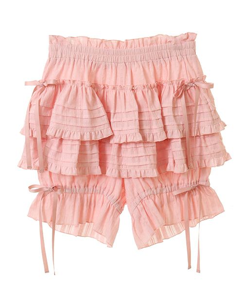TINY RIBBON FRILL DRAWERS | Candy Stripper（キャンディ