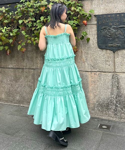 FOR YOU SHIRRING DRESS | Candy Stripper（キャンディ ストリッパー