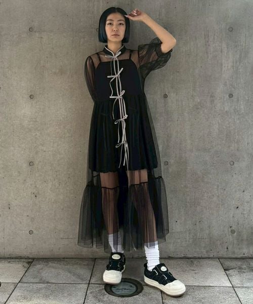 CHINA SHEER ONE-PIECE | Candy Stripper（キャンディ ストリッパー