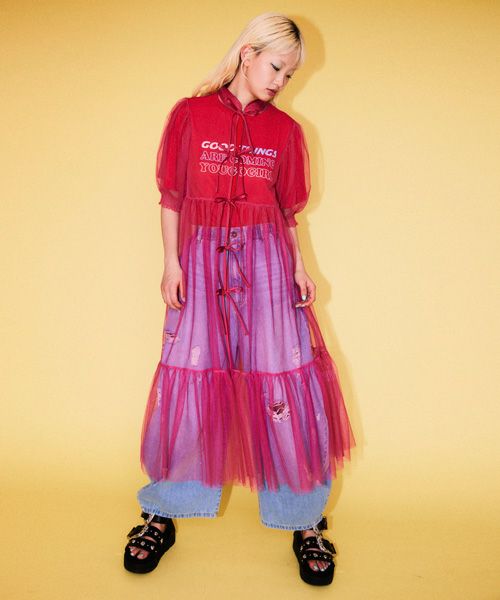 CHINA SHEER ONE-PIECE | Candy Stripper（キャンディ ストリッパー