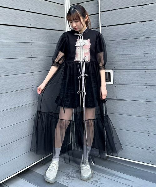 CHINA SHEER ONE-PIECE | Candy Stripper（キャンディ ストリッパー