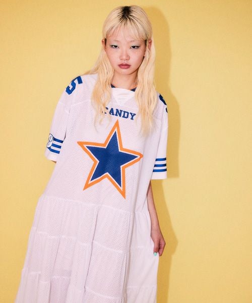 STAR FOOTBALL DOCKING ONE-PIECE | Candy Stripper（キャンディ