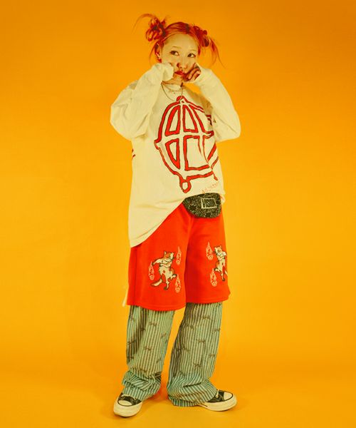 RIBBON STRIPE EASY PANTS | Candy Stripper（キャンディ ストリッパー