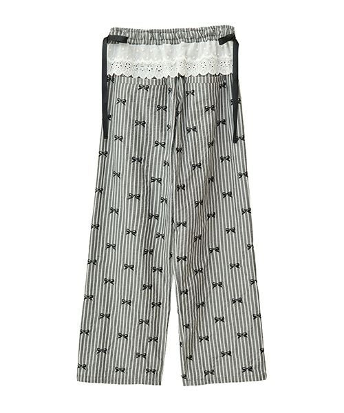 RIBBON STRIPE EASY PANTS | Candy Stripper（キャンディ ストリッパー