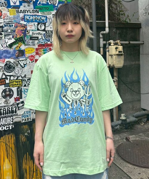 MAD CANDY FIRE TEE | Candy Stripper（キャンディ ストリッパー