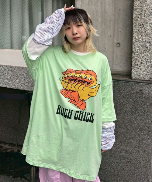 RUSH CHICK BIG BIG TEE | Candy Stripper（キャンディ ストリッパー