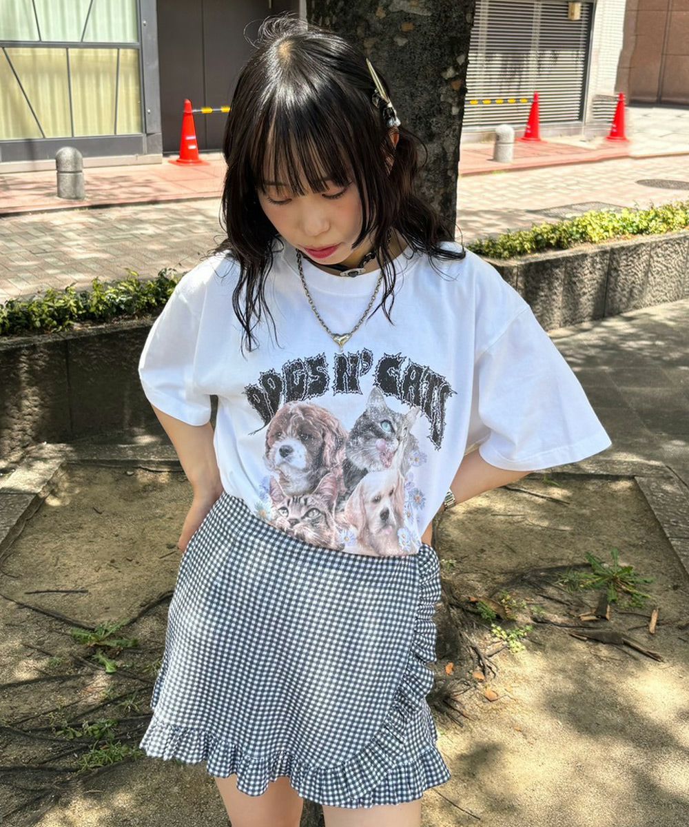 Candy Stripper ギンガムチェック スカート candystripper ギンガムチェック スカート 青 Candy Stripper｜GINGHAM