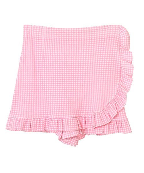 GINGHAM CHECK FRILL SKIRT PANTS | Candy Stripper（キャンディ