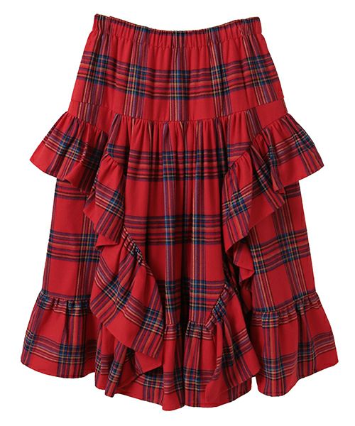FRILL CHECK SKIRT | Candy Stripper（キャンディ ストリッパー
