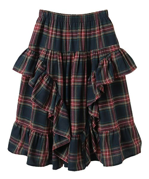FRILL CHECK SKIRT | Candy Stripper（キャンディ ストリッパー