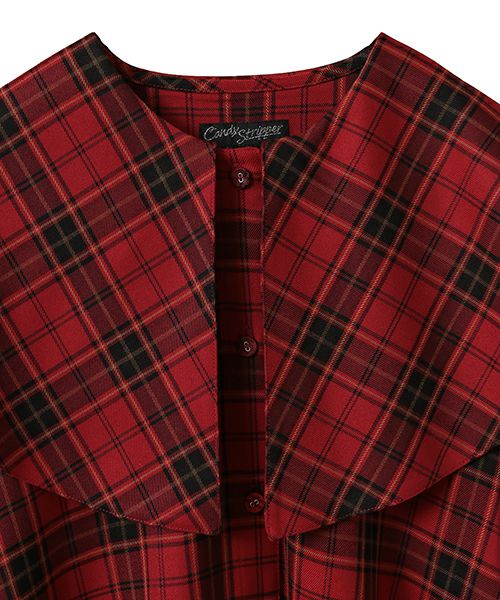 CELEBRATE BIG COLLAR DRESS | Candy Stripper（キャンディ