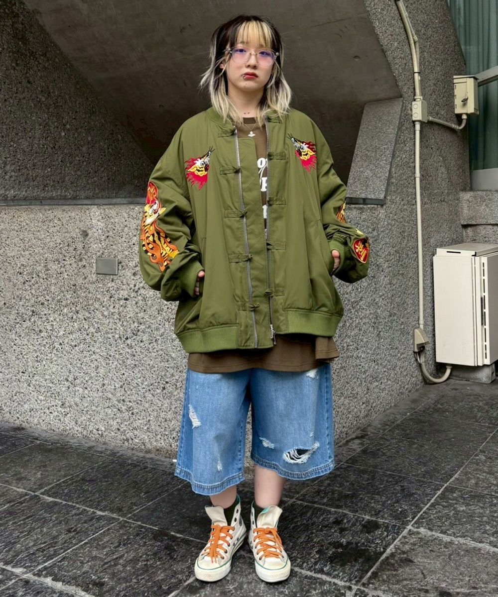 BURNING TIGER CHINA MA-1 | Candy Stripper（キャンディ ストリッパー