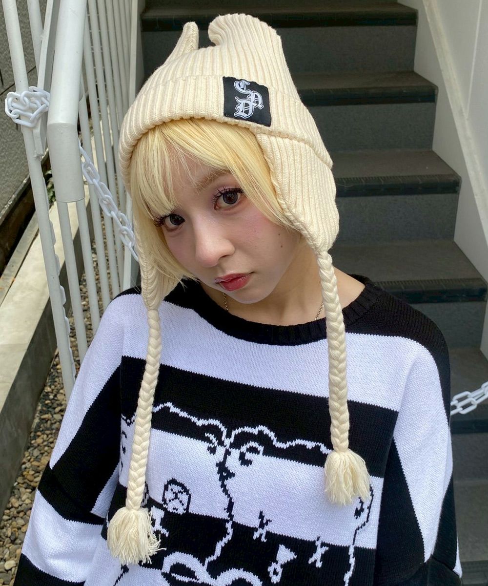 CND DEVIL BEANIE | Candy Stripper（キャンディ ストリッパー