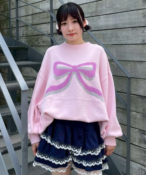 OVERLAPPED FRILL BLOUSON | Candy Stripper（キャンディ ストリッパー 