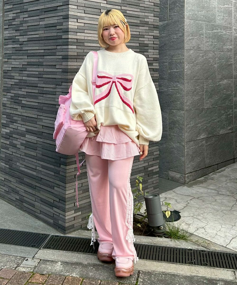 Candy Stripper BIG RIBBON KNIT ビスチェ Candy Stripper（キャンディーストリッパー） RIBBON ビスチェ