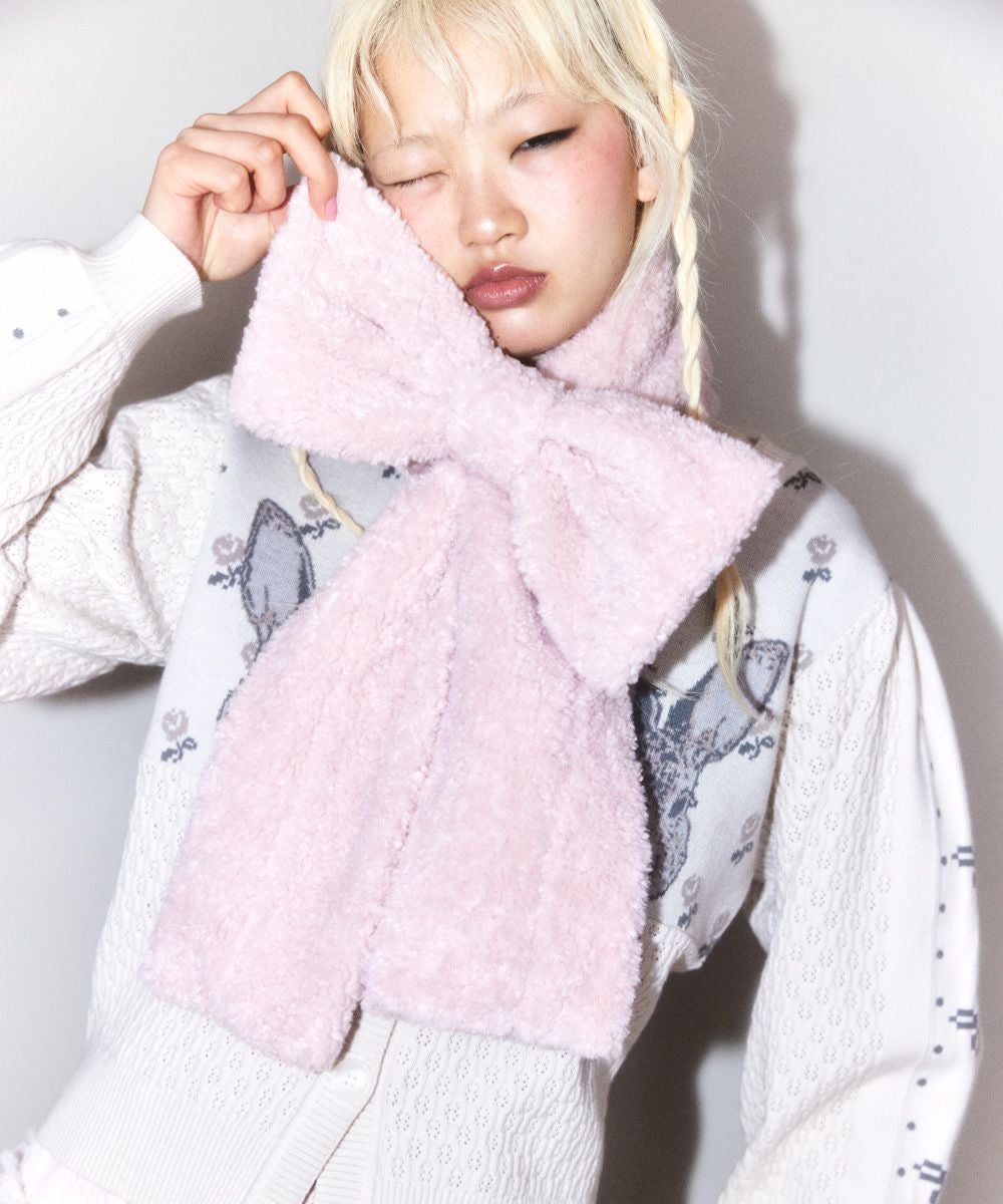 RIBBON MUFFLER | Candy Stripper（キャンディ ストリッパー