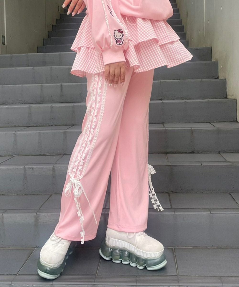 GINGHAM CHECK SKIRT LAYERED PANTS | Candy Stripper（キャンディ