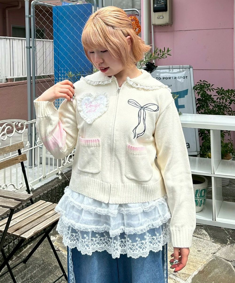 CANDY CLUB SAILOR KNIT BLOUSON | Candy Stripper（キャンディ