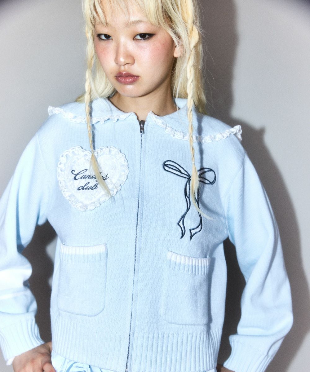 CANDY CLUB SAILOR KNIT BLOUSON | Candy Stripper（キャンディ