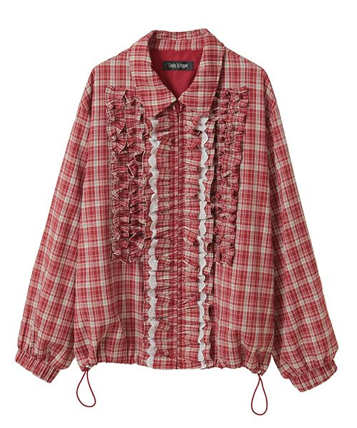 CHECK FRILL JACKET | Candy Stripper（キャンディ ストリッパー