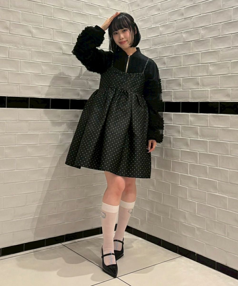 OVERLAPPED FRILL BLOUSON | Candy Stripper（キャンディ ストリッパー