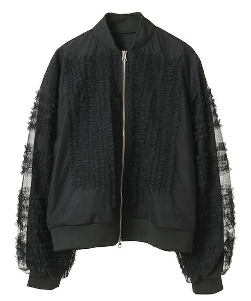 OVERLAPPED FRILL BLOUSON | Candy Stripper（キャンディ ストリッパー