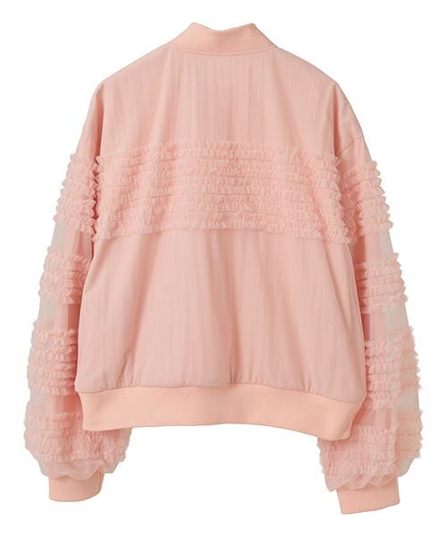 OVERLAPPED FRILL BLOUSON | Candy Stripper（キャンディ ストリッパー