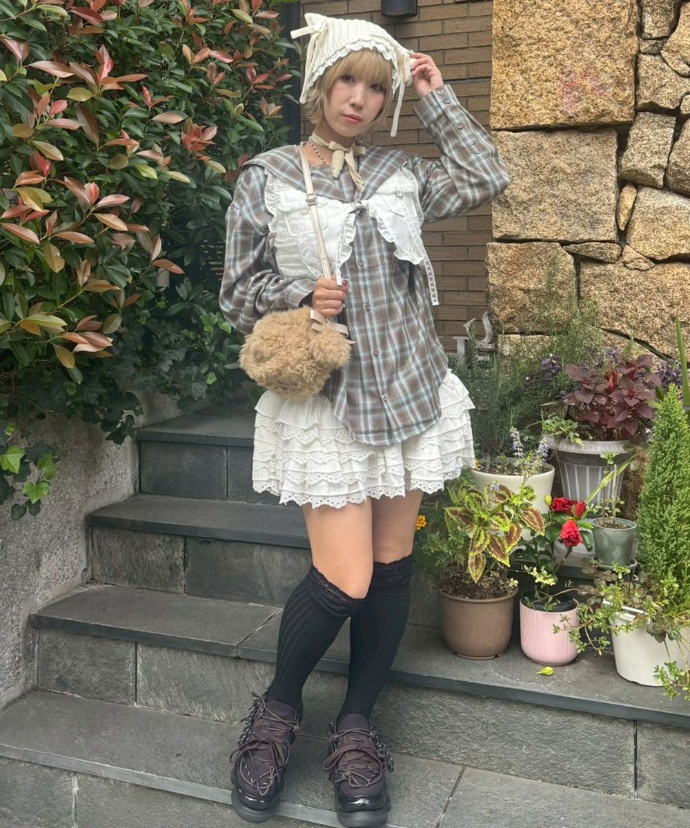 SAILOR CHECK SHIRT | Candy Stripper（キャンディ ストリッパー