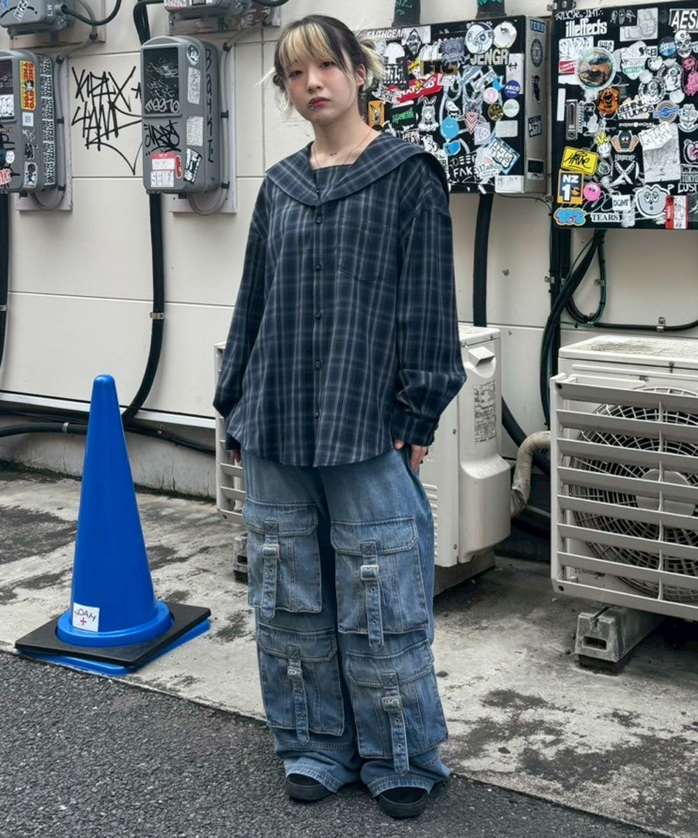 SAILOR CHECK SHIRT | Candy Stripper（キャンディ ストリッパー