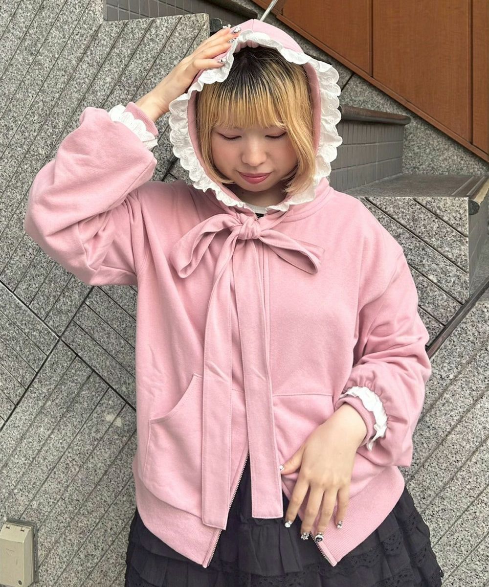BIG RIBBON HOODIE | Candy Stripper（キャンディ ストリッパー