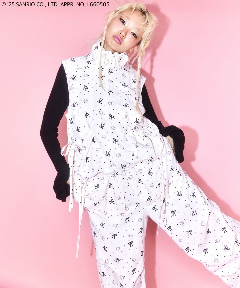 HELLO KITTY】RIBBON＆DOT VEST | Candy Stripper（キャンディ
