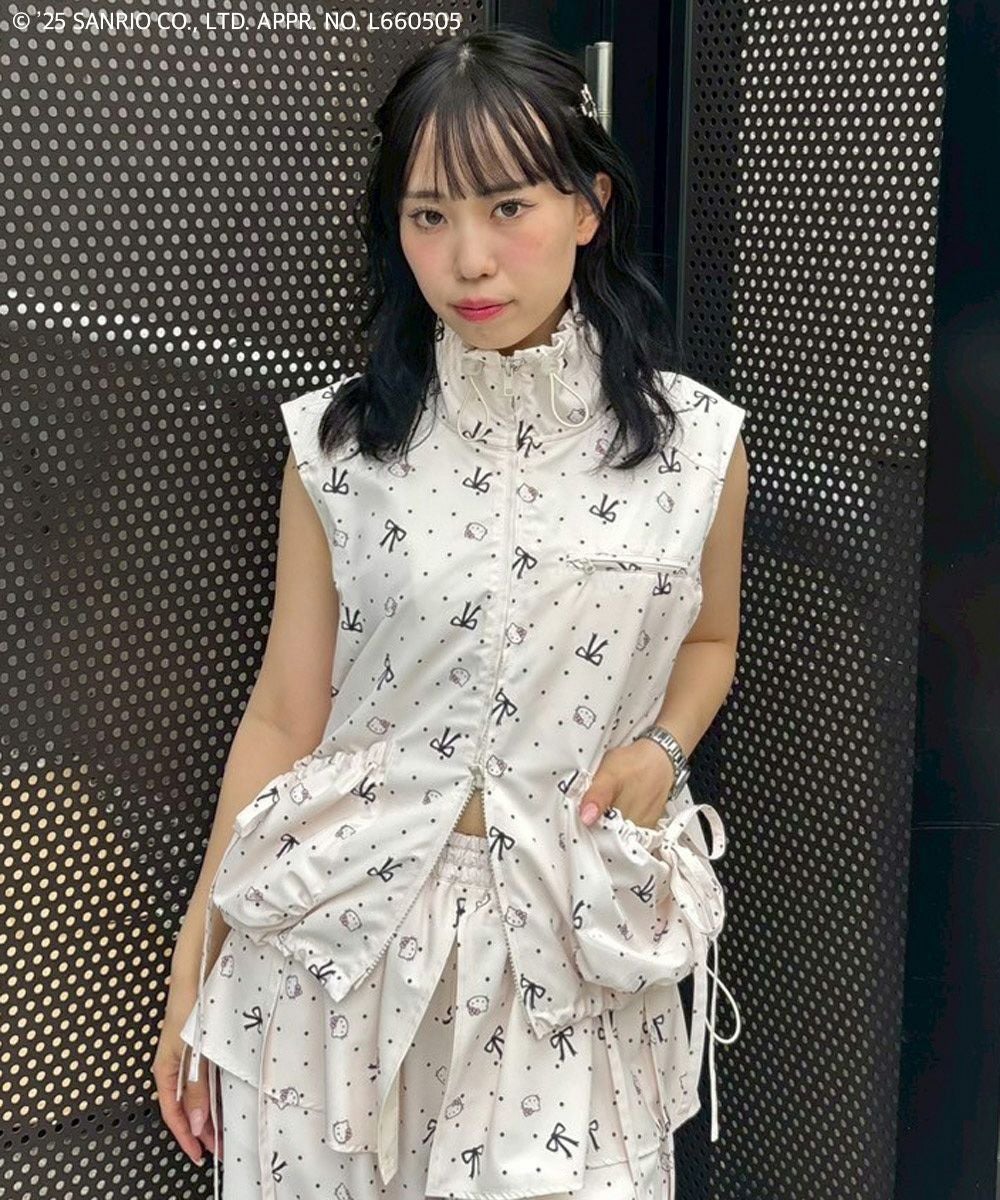 HELLO KITTY】RIBBON＆DOT VEST | Candy Stripper（キャンディ