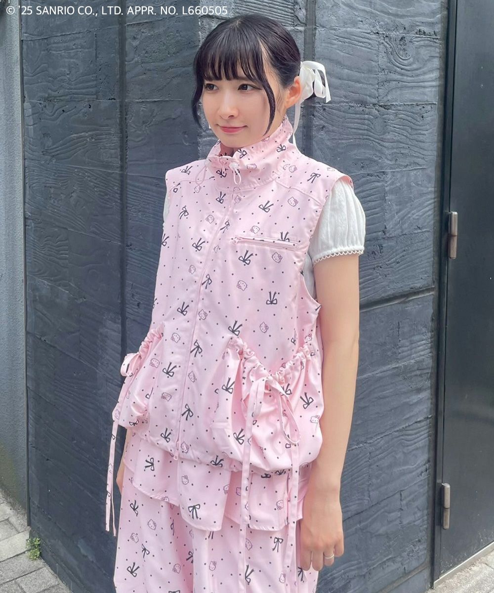 HELLO KITTY】RIBBON＆DOT VEST | Candy Stripper（キャンディ