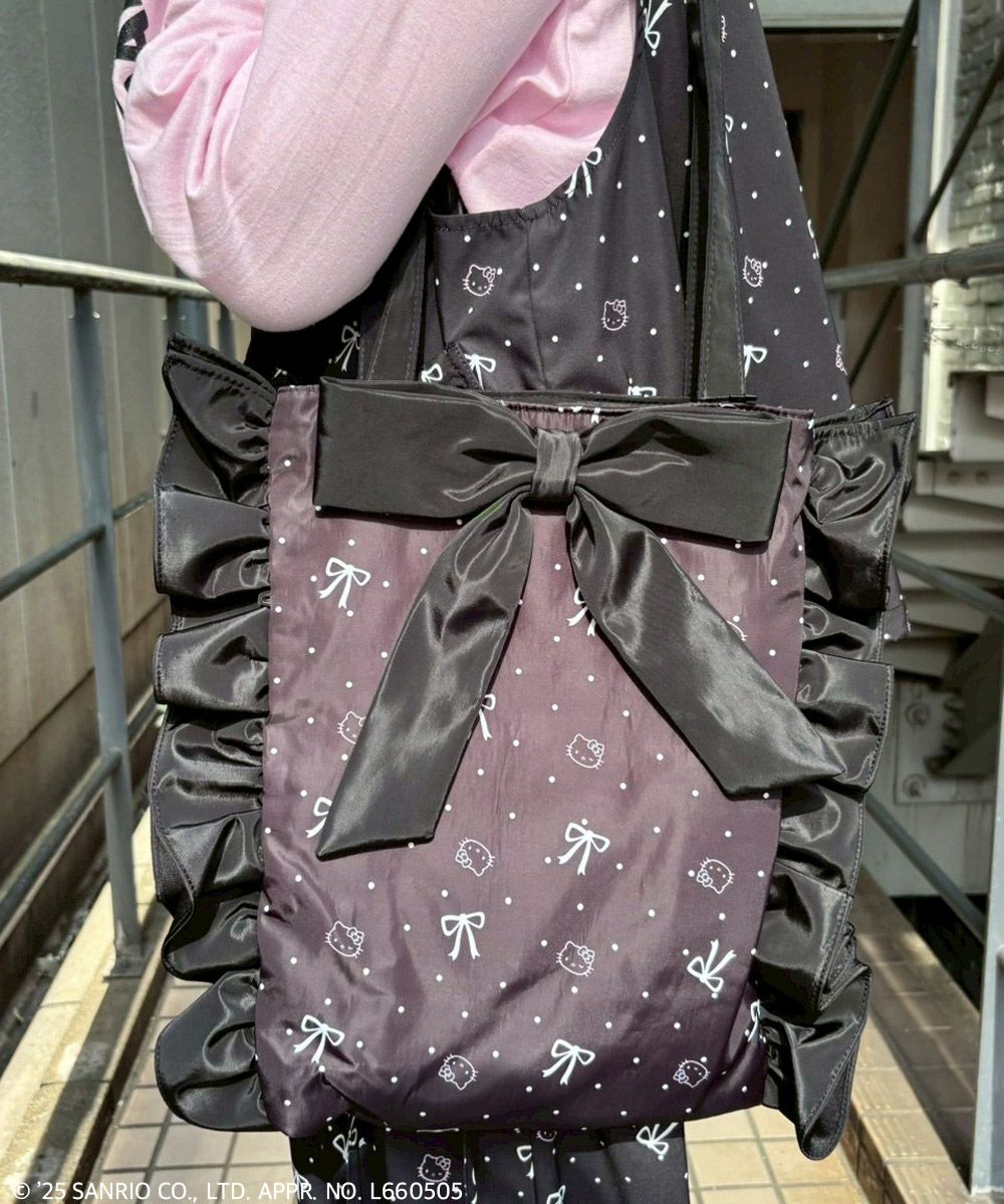 HELLO KITTY】RIBBON＆DOT TOTE BAG | Candy Stripper（キャンディ 
