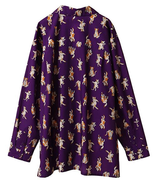 PRANK CATS CHINA SHIRT | Candy Stripper（キャンディ ストリッパー