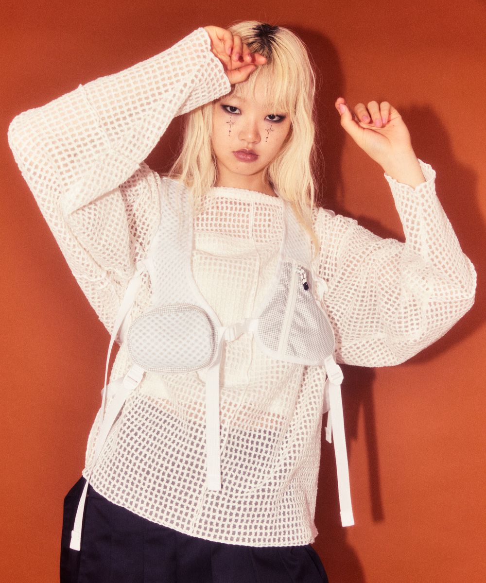 CHECKER SHEER TOPS | Candy Stripper（キャンディ ストリッパー