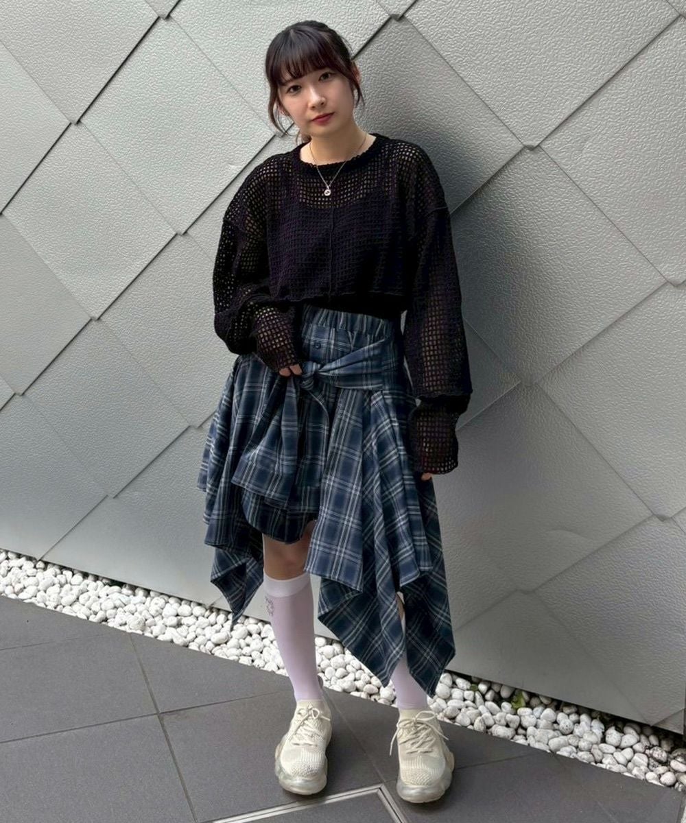 CHECKER SHEER TOPS | Candy Stripper（キャンディ ストリッパー