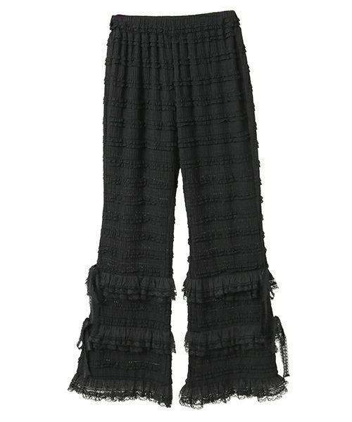 FRILL LACE FLARE PANTS | Candy Stripper（キャンディ ストリッパー