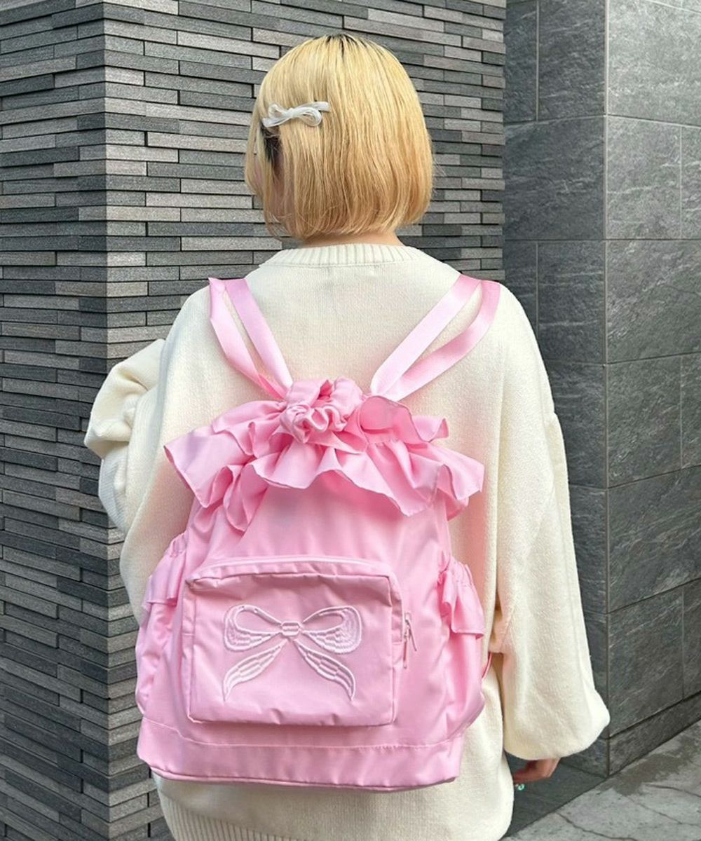 RIBBON FRILL KNAPSACK | Candy Stripper（キャンディ ストリッパー